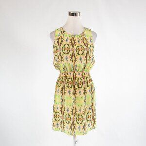 Tibi Aztec Mini Short Dress Silk Size 2